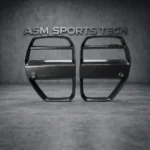 GT Style carbon fibre front grille with ACC for BMW M3 G80 and G81 OEM-fit gloss-finish lightweight carbon front grille upgrade