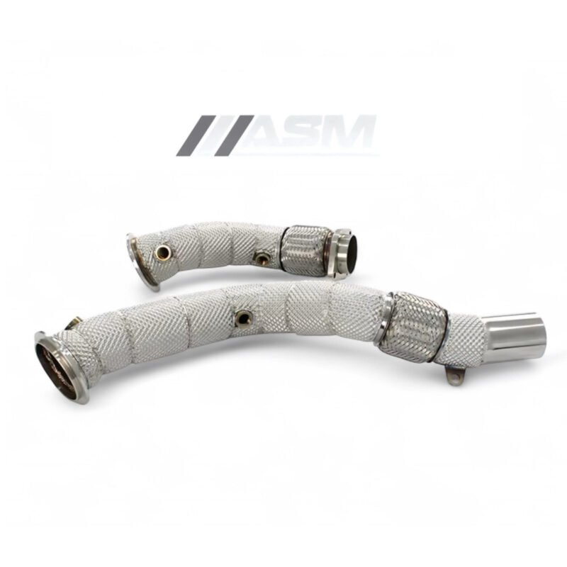 Front downpipes for BMW M3 G80 / G81 with S58 engine – sport cat and decat performance upgrade