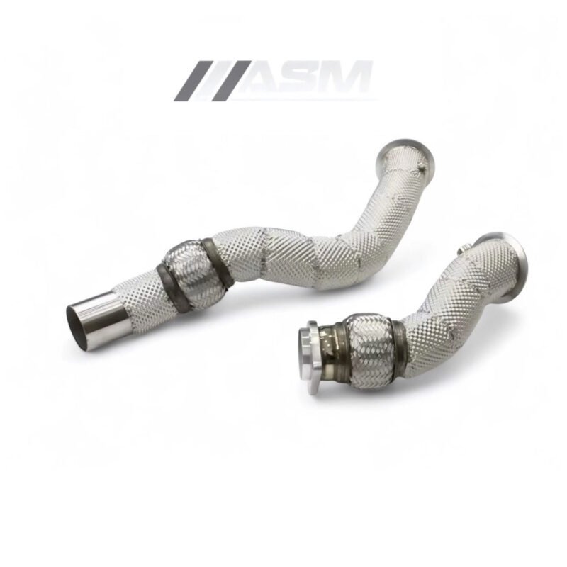 Front downpipes for BMW M4 F82 / F83 with S55 engine – sport cat and decat performance upgrade