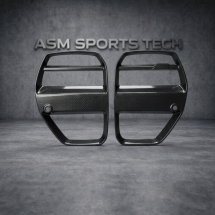 GT Style carbon fibre front grille with ACC for BMW M4 G82 and G83 OEM-fit gloss-finish lightweight carbon front grille upgrade