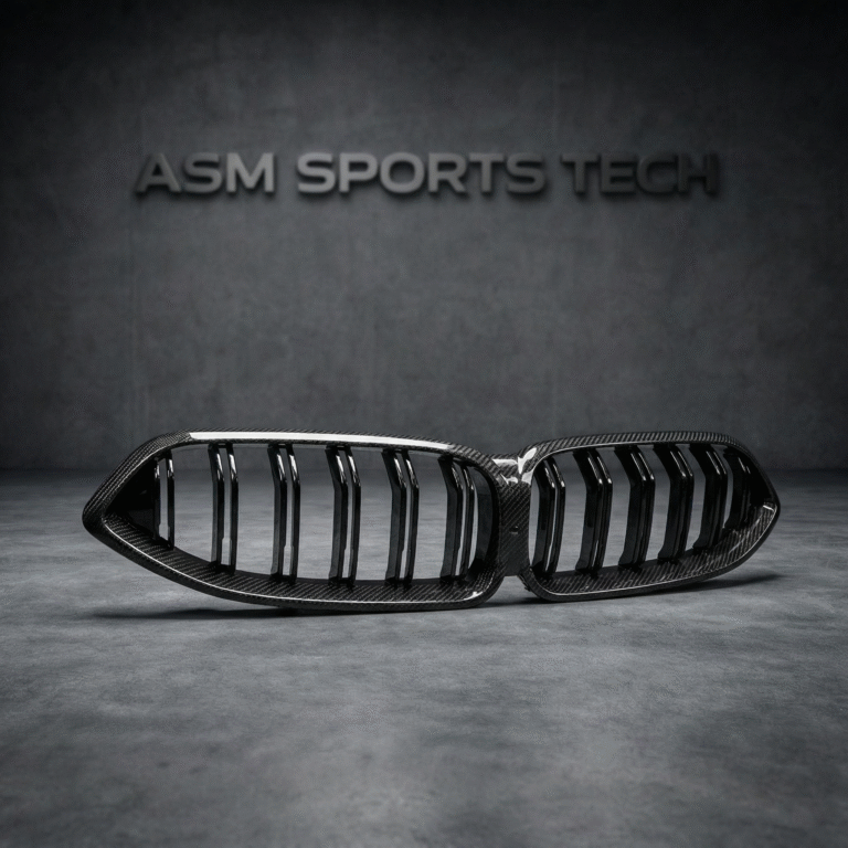 bmw-m8-F91-F92-F93-pre-preg-carbon-grille-angle-view