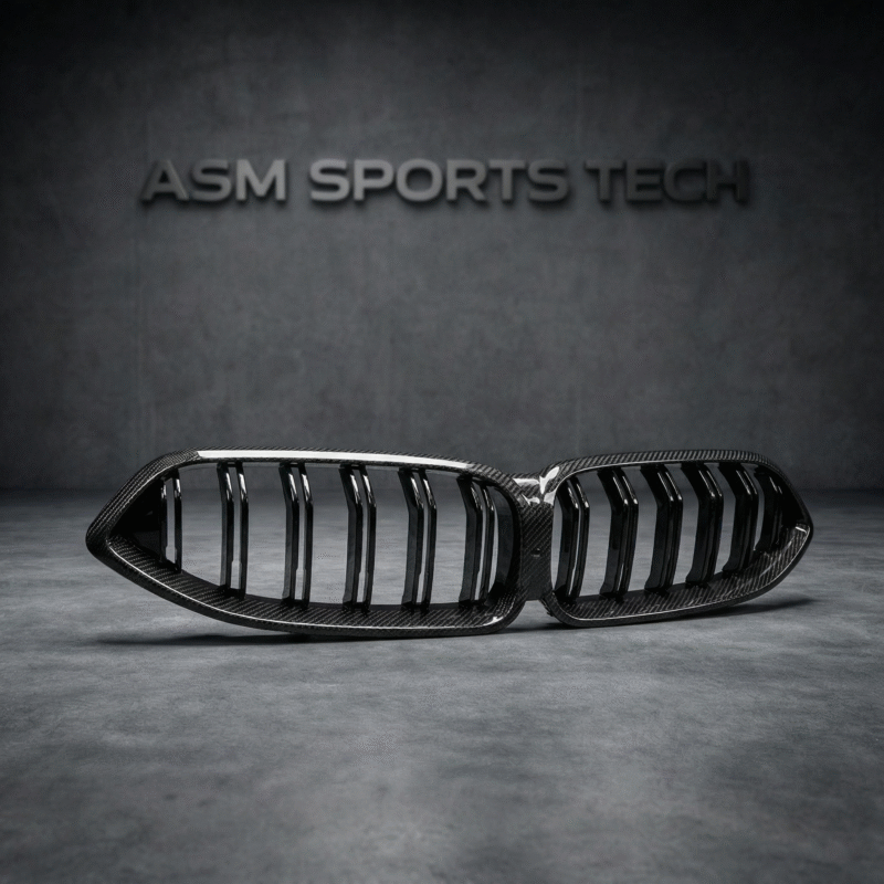 bmw-m8-F91-F92-F93-pre-preg-carbon-grille-angle-view