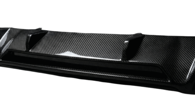 Close-Up Of A Carbon Fibre Rear Diffuser For Bmw X3 G01 M-Sport