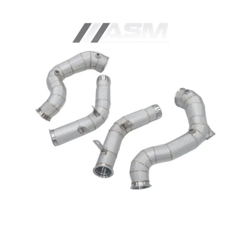 Front downpipes for Mercedes C63/C63S AMG W205 – sports cat and decat version
