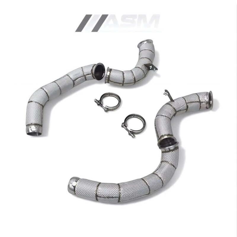 Front downpipes for Mercedes E63/E63S AMG W213 (2016+) – sports cat and decat version