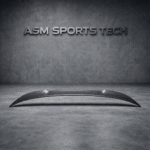 BMW M3 g80 and g20 carbon fibre spoiler – top flat layout of cs style rear trunk lip