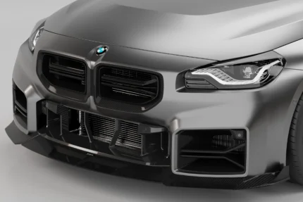 front profile of the BMW G87 M2 showing ASM carbon fibre grille