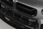 side view of the bmw g87 m2 dry carbon fibre grille