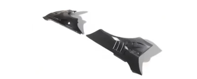  BMW M2 F87 / M2C carbon front fenders – angled perspective of lightweight pre-preg vented panels