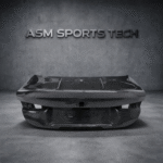 BMW M4 G82 and G83 CSL style pre-preg carbon fibre boot lid rear view of lightweight trunk replacement