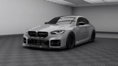 Front Side View Of The M2 With Full Aero Kit And Side Skirts