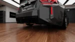 BMW G87 M2 dry carbon fibre rear diffuser by ASM Design showing OEM+ lower rear valance integration