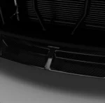 BMW G87 M2 Front Splitter Lip – close-up of the ASM Design branding on carbon weave