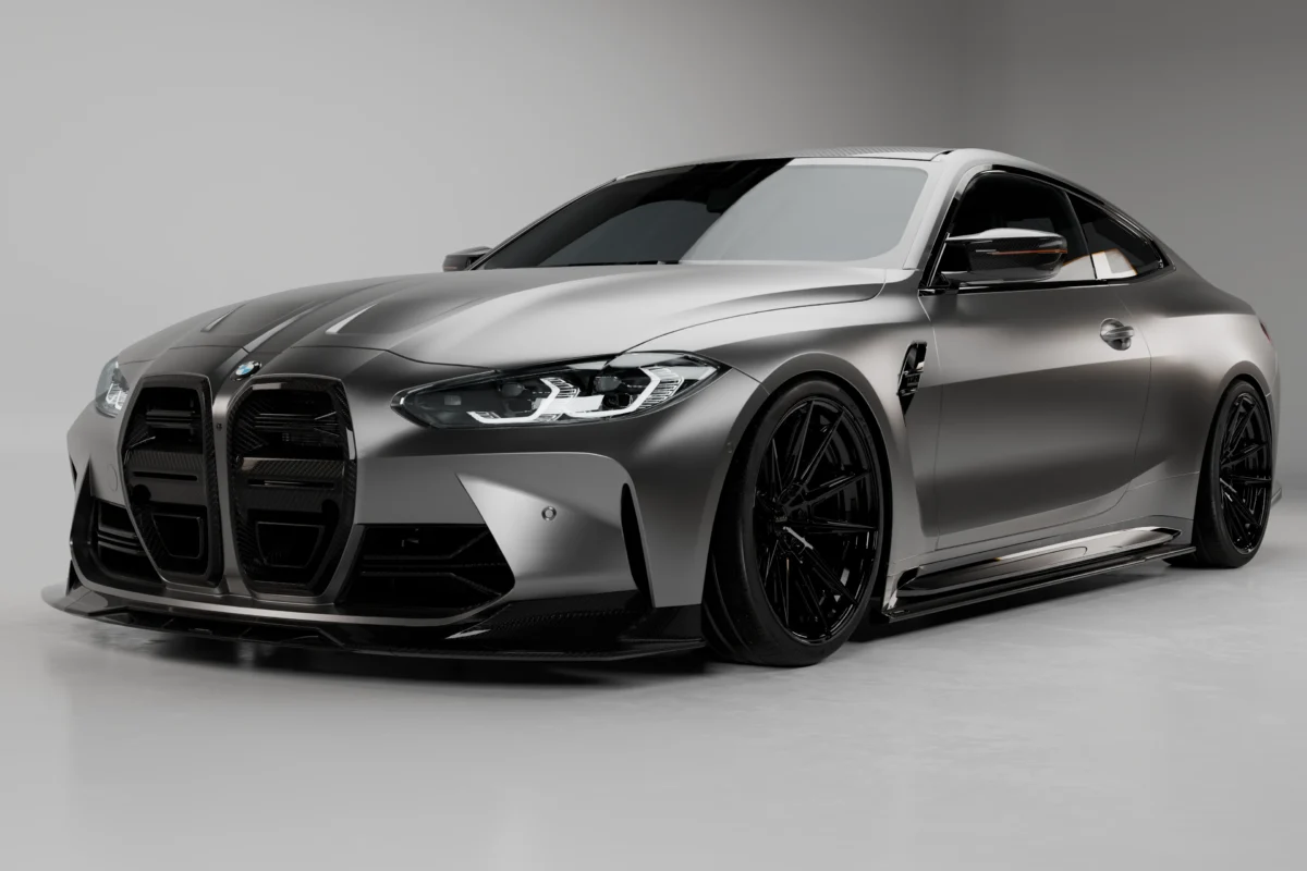BMW G82 M4 full dry carbon fibre aero body kit by ASM Sports Tech showing complete OEM+ carbon exterior upgrade