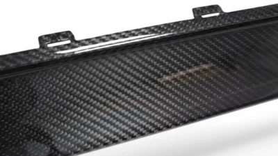 Close-Up Of Bmw M4 G82/G83 Dry Carbon Fibre Side Skirt - Oem Style - Carbon Weave Detail