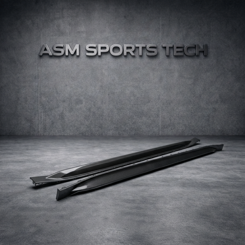BMW M4 G82 G83 Dry Carbon Fibre Side Skirts Angle Display