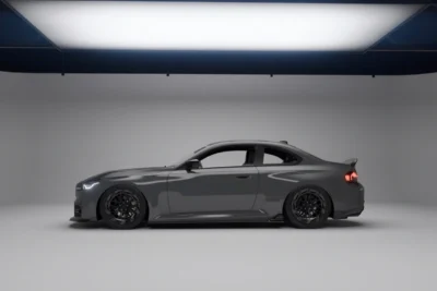 Cfd Simulation Airflow Illustration Used In Automotive Aerodynamics Showing How ASM Sports Tech Validates Carbon Fibre Spoilers For Real Downforce Using Computational Fluid Dynamics