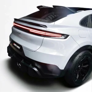 Rear Bumper And Diffuser View Of Porsche Cayenne Turbo Gt With Asm Carbon Kit