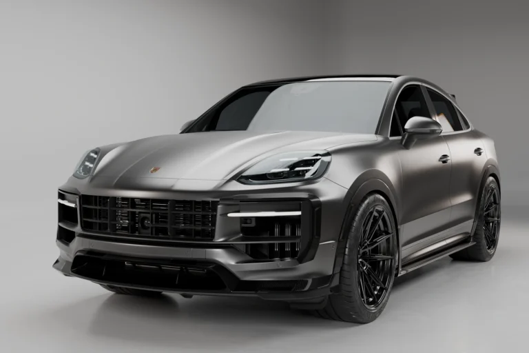 Porsche Cayenne Turbo GT Coupe full carbon fibre body kit by ASM Sports Tech showing complete luxury performance exterior upgrade