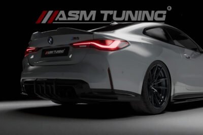 Carbon Fibre Rear Diffuser For Bmw M3 G80 And M4 G82 – ASM Sports Tech Dry Or Prepreg Aero Design With Aggressive Fins And High-Speed Airflow Testing