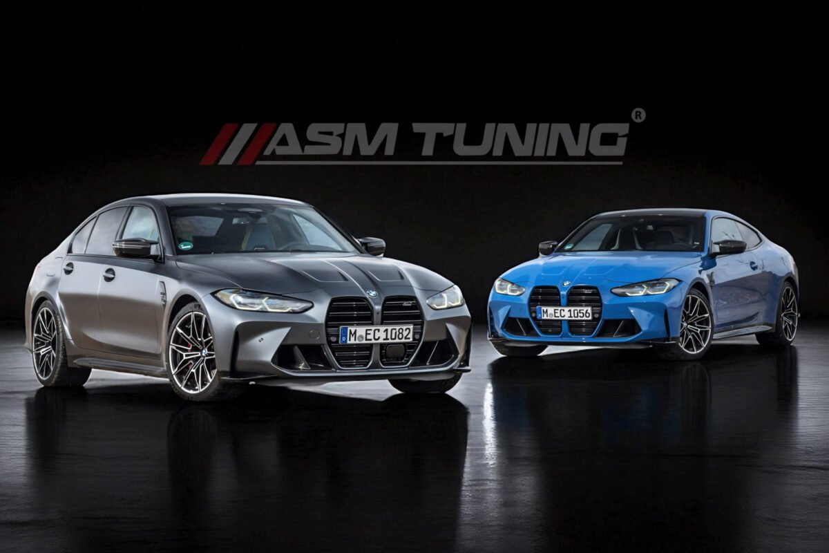 BMW M3/M4 G80 G82 fitted with carbon‑fibre roof, hood, trunk and aero upgrades – illustrating 2025’s top carbon‑fibre mods