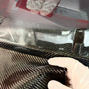 Close-Up Of Dry And Prepreg Carbon Fibre Splitter Showing Weave Texture And High-Gloss Uv-Resistant Finish