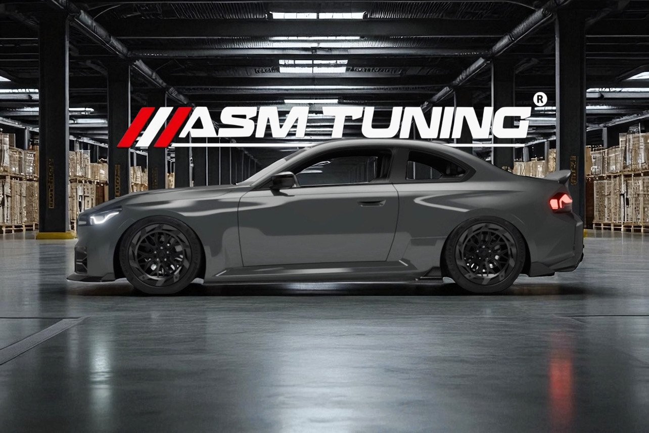 Carbon fibre side skirts reducing lift and improving aero balance on performance car – ASM Tuning aerodynamic upgrade