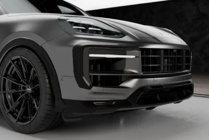 ASM Sports Tech Porsche Cayenne Turbo GT Dry Pre-Preg Carbon Fibre Front Splitter Front View