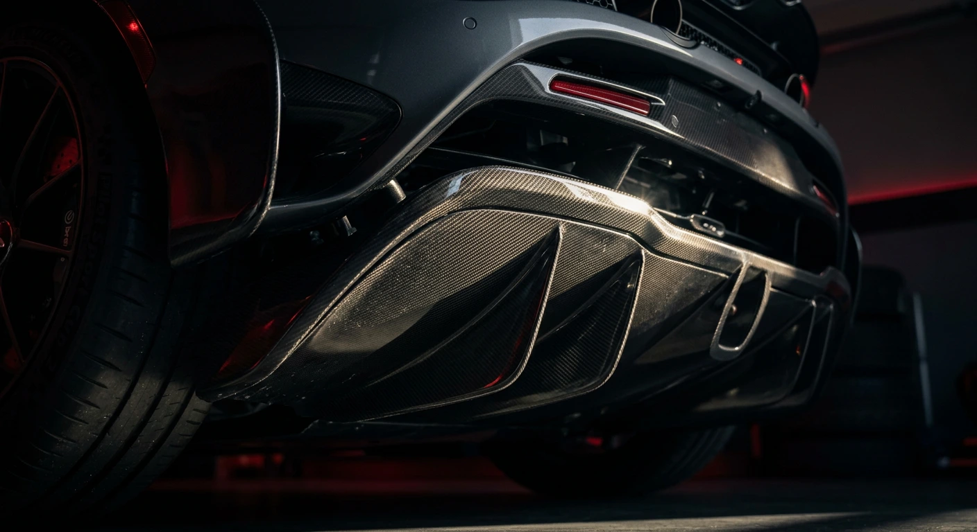 Carbon Fibre Diffuser Detail