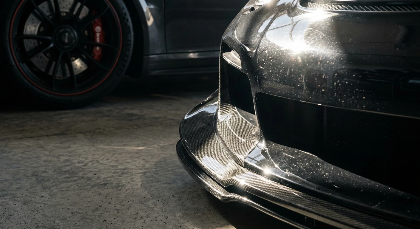 Carbon Fibre Front Splitter Detail