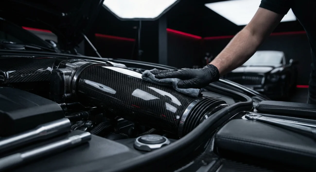 How to protect carbon fiber parts automotive guide maintenance cleaning UV protection carbon fibre components