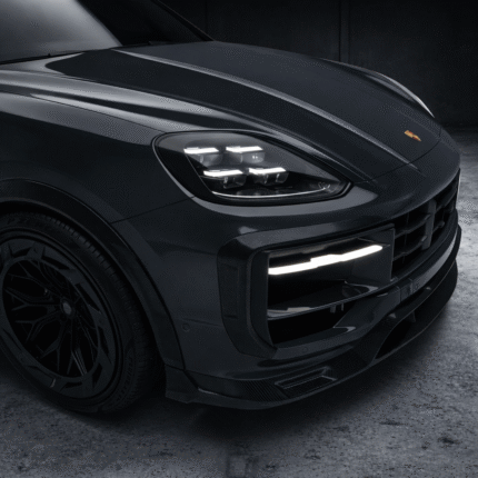 Porsche Cayenne Turbo GT carbon front bumper canards by ASM dry pre-preg carbon