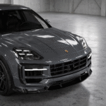 Porsche Cayenne Turbo GT carbon front splitter by ASM Sports Tech dry pre-preg carbon aero lip