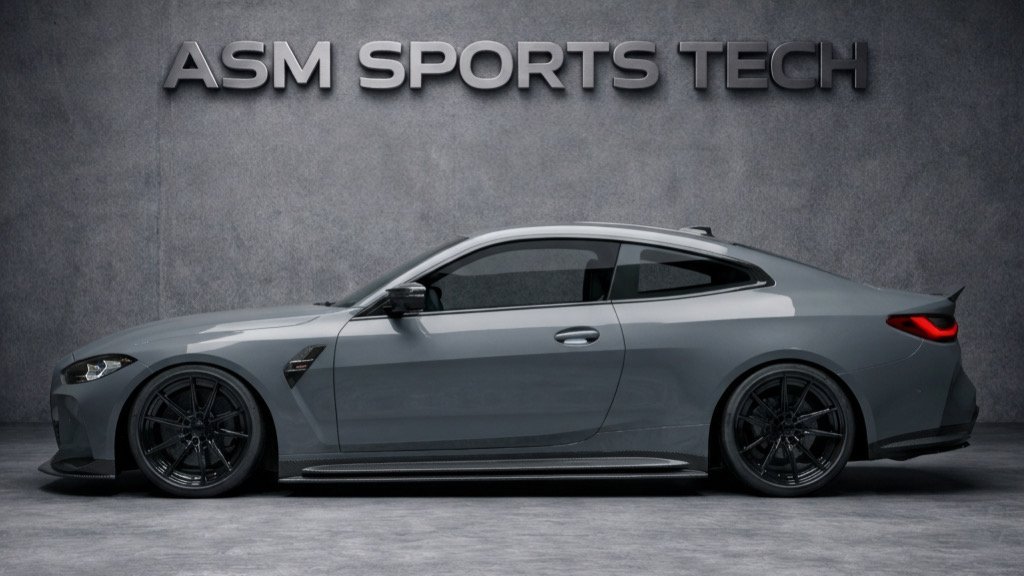 Carbon fibre aero parts BMW G82 M4 splitter diffuser spoiler