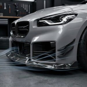 Carbon Fibre Front Splitter Aerodynamic Downforce Bmw Performance Car