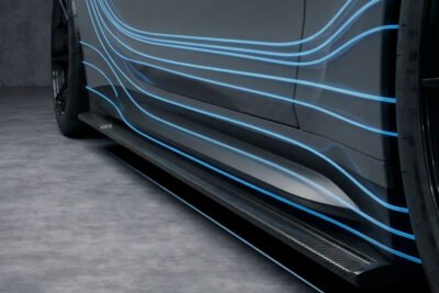 Carbon Fibre Side Skirts Aerodynamic Airflow Control Performance Car