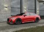 Audi RS7 C8 with the full ASM Sports Tech pre-preg carbon fibre body kit, front three-quarter view