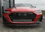 Rear three-quarter of the Audi RS7 C8 with the complete ASM carbon fibre programme