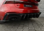 Macro detail of the dry pre-preg carbon fibre weave on an ASM Audi RS7 C8 component